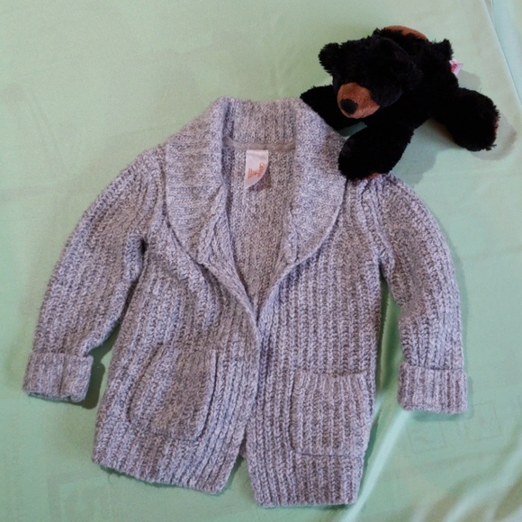 Cat & Jack Other - Cat & Jack Soft Grey Open Cardigan Size 18M